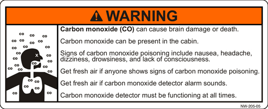 Carbon Monoxide Label